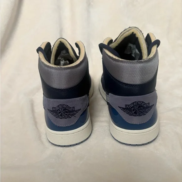 Air Jordan 1 Mid SE Craft- Size 12 Obsidian White/French Blue - Picture 5 of 12